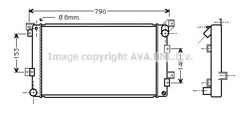 CR2033 AVA radiador de esfriamento de motor