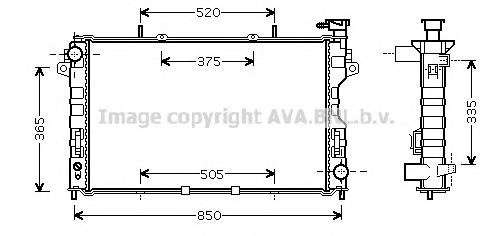 Радиатор CR2077 AVA