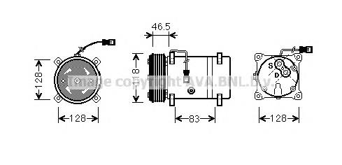 CNAK158 AVA compressor de aparelho de ar condicionado