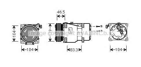 CNAK201 AVA compressor de aparelho de ar condicionado