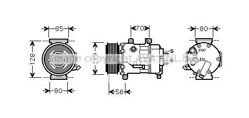 CNK256 AVA compressor de aparelho de ar condicionado