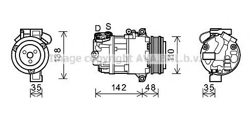 Компрессор кондиционера BWK390 AVA