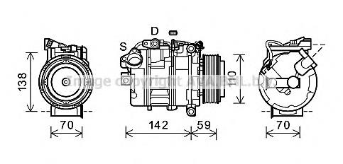 BWK418 AVA Компрессор хладагента