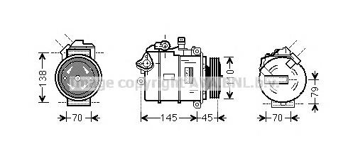 BWK383 AVA compressor de aparelho de ar condicionado