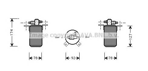 Tanque de recepção do secador de aparelho de ar condicionado BWD021 AVA