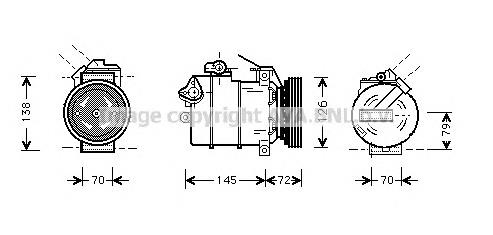 BWAK226 AVA compressor de aparelho de ar condicionado