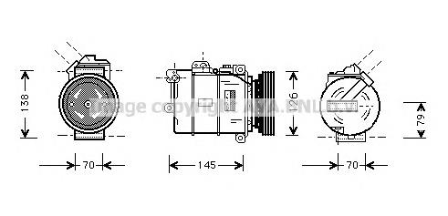 BWK064 AVA compressor de aparelho de ar condicionado