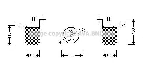 BWD224 AVA tanque de recepção do secador de aparelho de ar condicionado