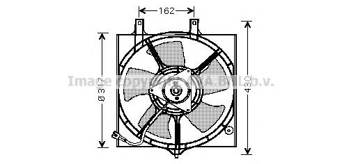 DN7510 AVA difusor do radiador de esfriamento, montado com motor e roda de aletas