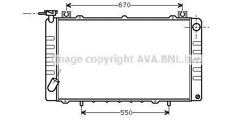 Радиатор охлаждения двигателя AVA DNA2150 цена, от 172.62 USD