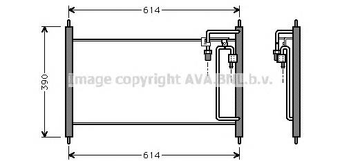 Radiador de aparelho de ar condicionado DN5177 AVA