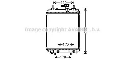 Radiador de esfriamento de motor 2630081 Polcar