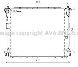 Radiador de esfriamento de motor para SsangYong Rodius 