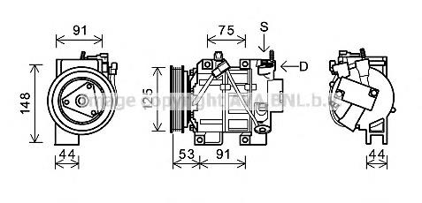 DNK335 AVA compressor de aparelho de ar condicionado