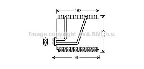 Испаритель кондиционера 272800W013 Nissan