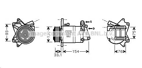 Компрессор кондиционера DNK321 AVA