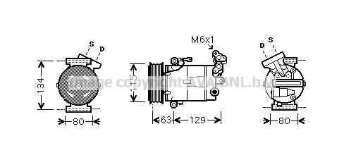 DNK334 AVA compressor de aparelho de ar condicionado