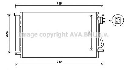 96472206 Opel radiador de aparelho de ar condicionado