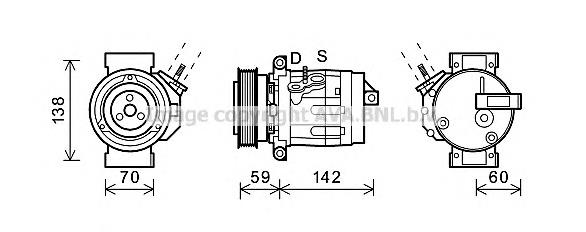 Компрессор кондиционера CTK035 AVA