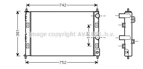 CRA2076 AVA radiador de esfriamento de motor