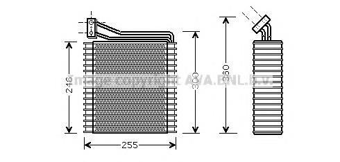 K04874180AB Fiat/Alfa/Lancia vaporizador de aparelho de ar condicionado