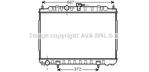 Радиатор охлаждения двигателя AVA DN2238 цена, от 98.80 USD