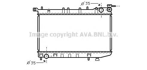 DN2174 AVA radiador de esfriamento de motor