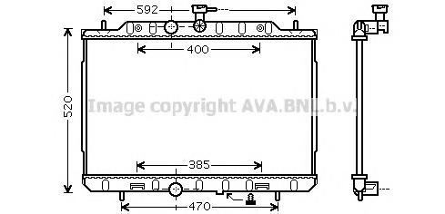 DN2291 AVA radiador de esfriamento de motor