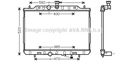 DN2292 AVA radiador de esfriamento de motor