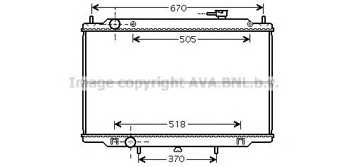 DN2302 AVA radiador de esfriamento de motor