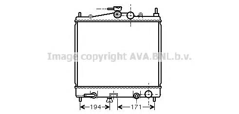 DN2248 AVA radiador de esfriamento de motor