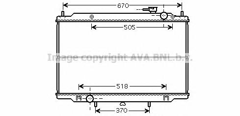 Радиатор DN2266 AVA