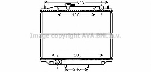 Radiador de esfriamento de motor DN2265 AVA