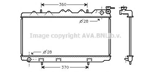 Radiador de esfriamento de motor DN2116 AVA