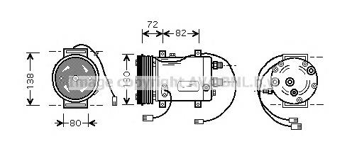 AIAK179 AVA compressor de aparelho de ar condicionado