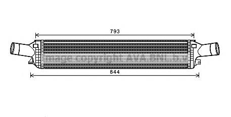 AIA4319 AVA radiador de intercooler