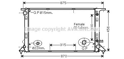 Радиатор AIA2309 AVA