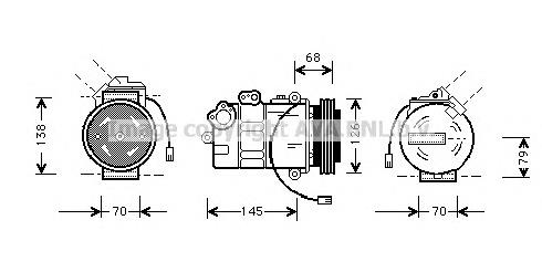 AIAK011 AVA compressor de aparelho de ar condicionado