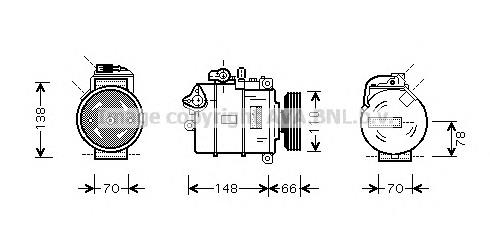 AIK226 AVA compressor de aparelho de ar condicionado