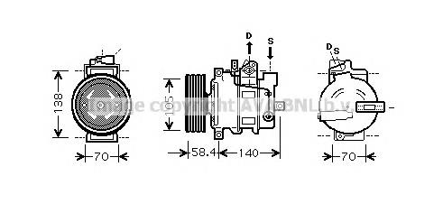 AIK262 AVA compressor de aparelho de ar condicionado