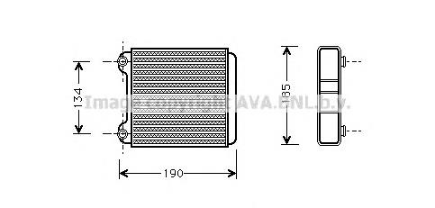 Radiador de forno (de aquecedor) AI6183 AVA