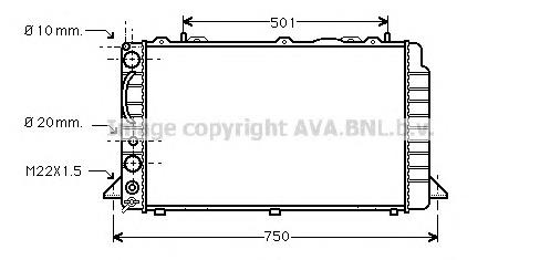 Радиатор AIA2089 AVA