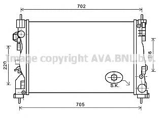 Radiador de esfriamento de motor 58492 NRF