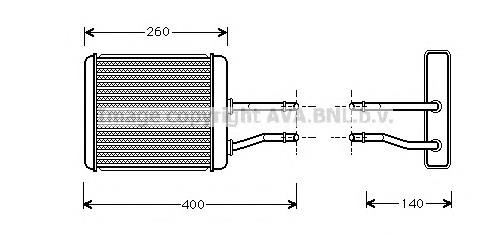 AL6073 AVA radiador de forno (de aquecedor)