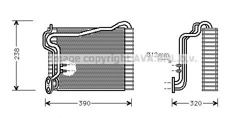 Vaporizador de aparelho de ar condicionado AIV146 AVA