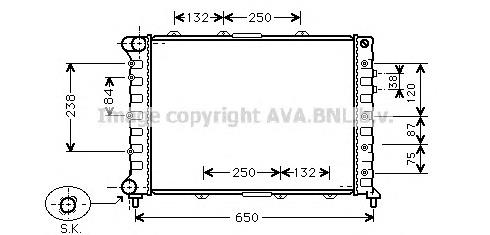 Радиатор AL2038 AVA
