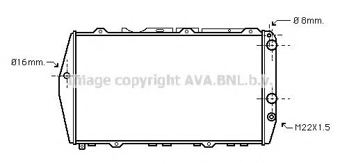 Радиатор охлаждения двигателя AVA AI2019 цена, от 50.52 USD