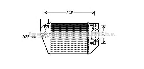 AI4249 AVA radiador de intercooler