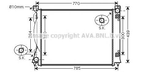 Радиатор AI2253 AVA