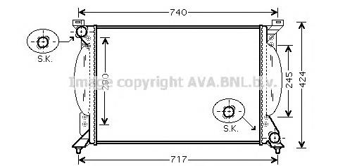 AI2203 AVA radiador de esfriamento de motor